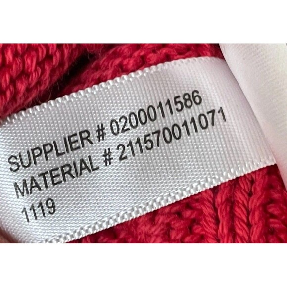 Polo Ralph Lauren Women's L Red Sweater Cotton Cable Knit Pony Classic Preppy - Picture 10 of 11